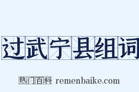 过武宁县组词是什么意思的图片